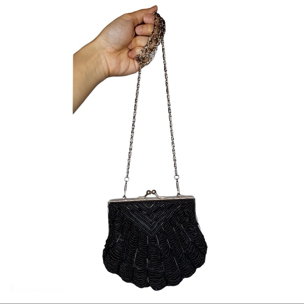 shell beaded bag crossbody purse
